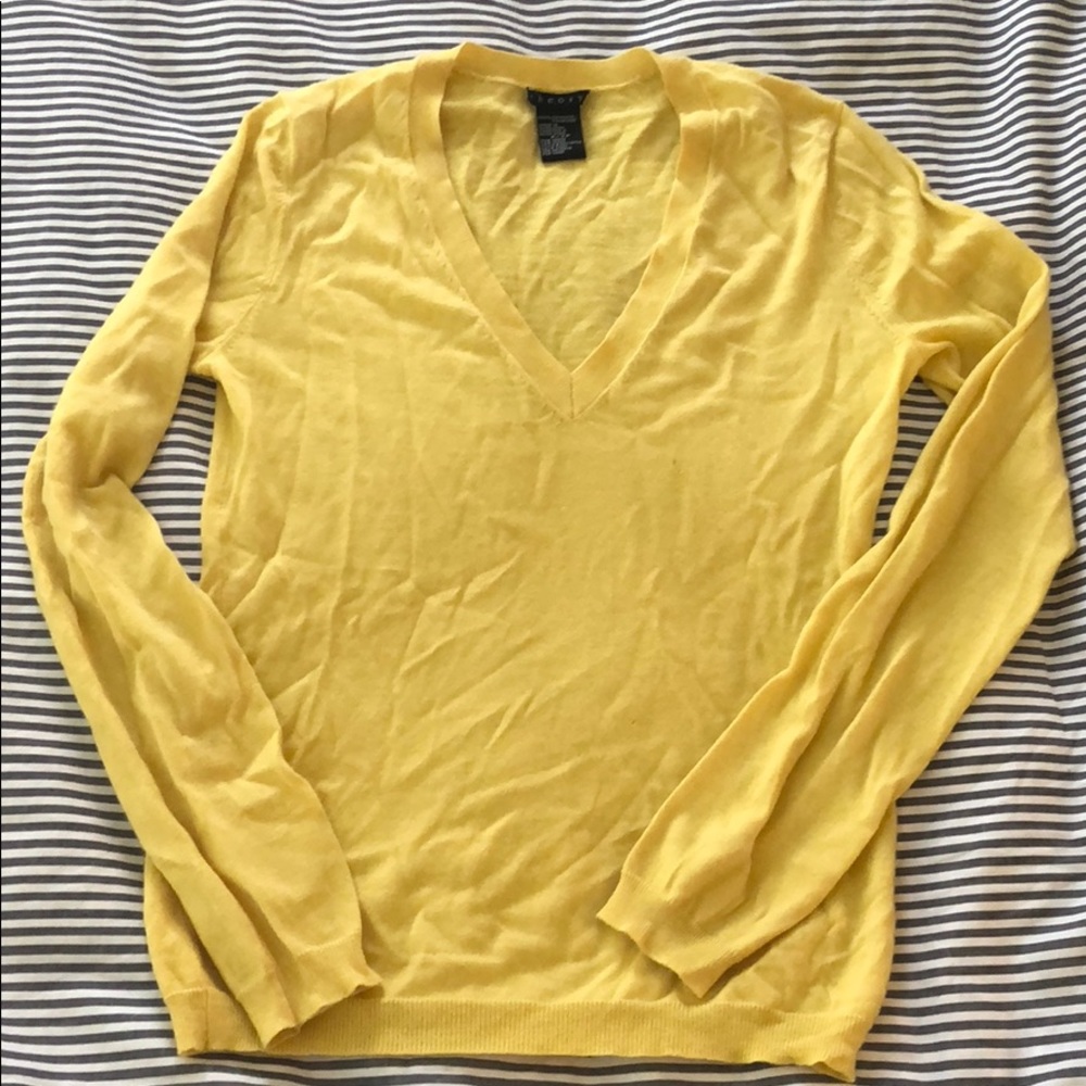 Theory cashmere sweater, sz. P, yellow